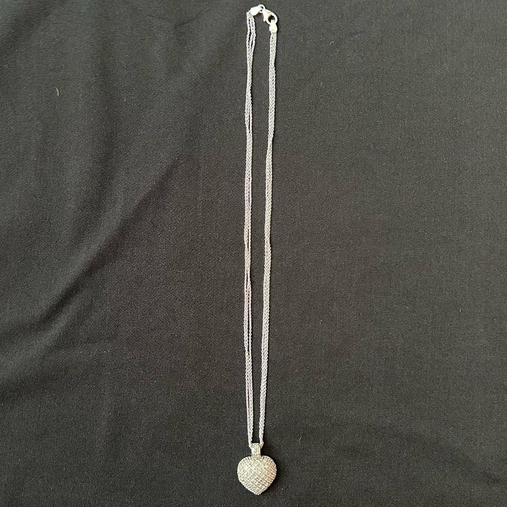 925 Silver Heart Pendant Necklace